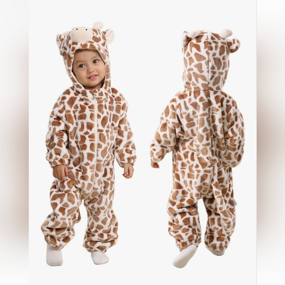 🎃Giraffe/Cow Print Kids One Piece - Picture 1 of 3